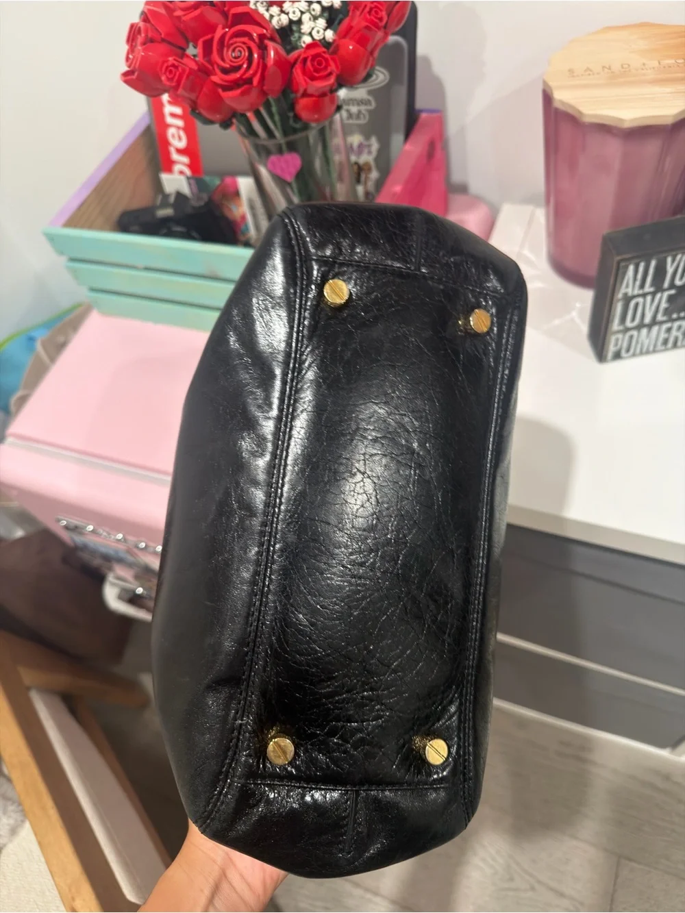 Michael Kors Black Leather bag